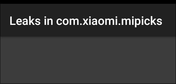 Утечки в com Xiaomi Что это такое