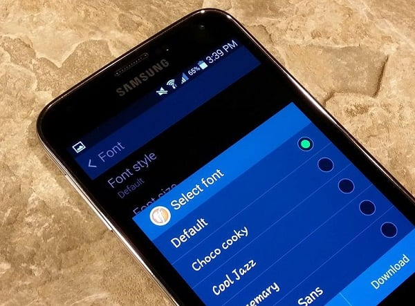 Как изменить шрифт на Android